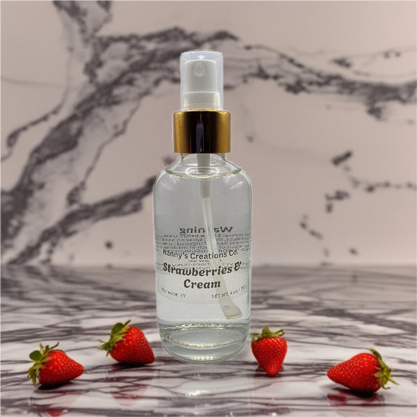 Strawberries & Cream Phthalate-Free Room Spray | 4 oz | Fresh & Creamy